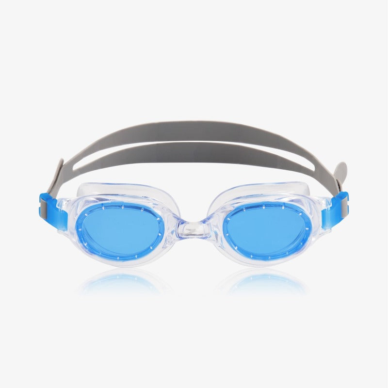 Hydrospex Goggles offer an unparalleled combination of style, safety, and reliability. Featuring our custom G.O. FIT System and an improved ultra-soft one piece frame, these goggles offer a secure and comfortable fit as well as durable Lexan® lenses for added safety and protection. Additionally, they provide anti-fog and UV protection to help you swim confidently with clear vision.    7500638