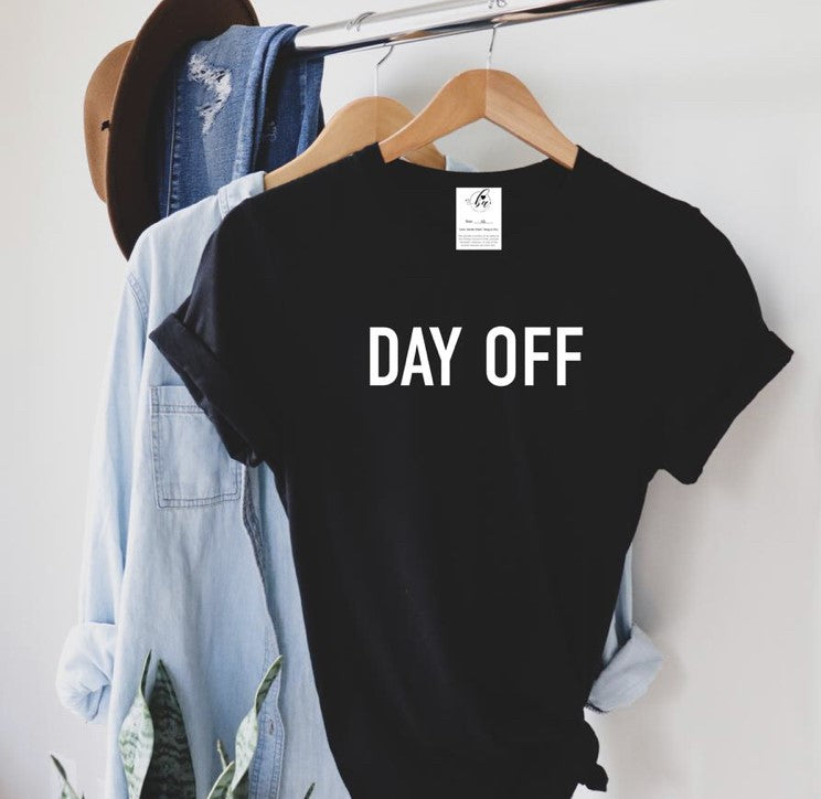 Make a statement on your day off with this casual Day Off Boyfriend Tee! Perfect for when you want to let everyone know that you're taking a break and they should look elsewhere for help. Relax and enjoy your downtime; you earned it!