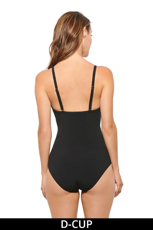 Step out in sun-kissed style with the Camisole One Piece! This chic design with a diamond criss-cross top and v-neckline is perfect for taller ladies. The built-in cup padding and adjustable straps accommodate up to a D cup for a comfortable fit. With 72% Nylon and 28% Spandex, this suit is perfect for a beach day or poolside lounging. Strike a pose and make a splash with the Camisole One Piece! 