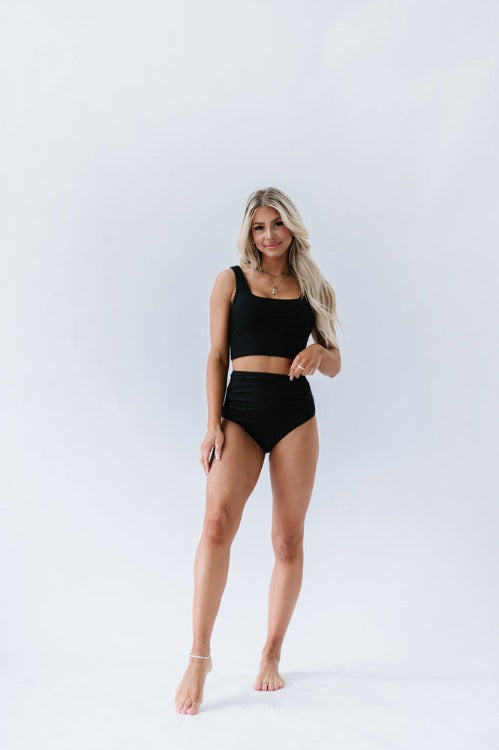 Keep your style sharp and your spirits high with the Coast Swim Top! Featuring a square neckline, thick and comfy straps, removable padding, full lining, and shelf bra support - you'll be ready to take on the waves in style! Don't worry about sacrificing comfort for style - this top got you covered!