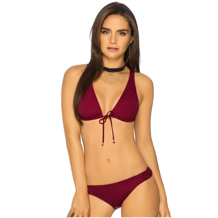 Hit the beach in fun style with our Front Tie Bikini! With its playful tie-front top and crochet back, you’ll look stylish and feel comfortable — no matter which way the tide turns. And with removable soft pads and hipster bottoms with medium seat coverage, you'll be more than ready to make a splash!