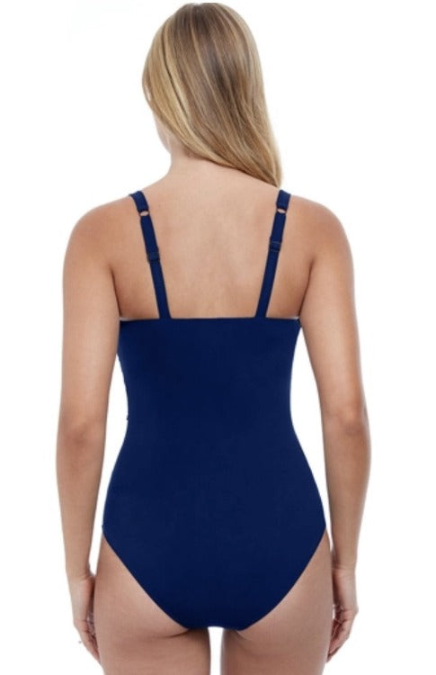  Be beach-ready in no time with the Tutti Frutti D-Cup One Piece! Enhance your profile with slimming ruching and foam soft cups for a second-skin fit that supports and flatters. With its adjustable straps, tummy control, and hook-and-eye closure, this swimsuit will make waves anywhere. Flaunt the perfect silhouette - it's sure to be the only one-piece you'll ever need!    ETT2D19