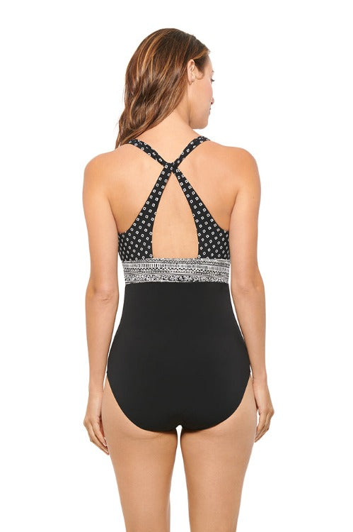 Be bold and flaunt it all with our V-Neck Bust Enhancer One Piece! This medium support line gives you just the right amount of lift and shape for A-C cup sizes, great for those days you want to show off your vivacious figure! The molded cup and bust band keeps you feeling secure, while the classic cut bottoms provide medium seat coverage. Feel confident and beautiful in this eye-catching piece!