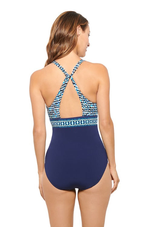 Be bold and flaunt it all with our V-Neck Bust Enhancer One Piece! This medium support line gives you just the right amount of lift and shape for A-C cup sizes, great for those days you want to show off your vivacious figure! The molded cup and bust band keeps you feeling secure, while the classic cut bottoms provide medium seat coverage. Feel confident and beautiful in this eye-catching piece!