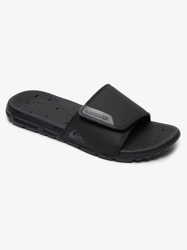 Make a splash in the Quiksilver Amphibian Slider Sandal! This water-friendly gem has a faux nubuck upper, soft lining, and molded Hydrobound footbed for all-day comfort and support. Not to mention it's slim, sleek-looking design and adjustable closure will have you looking and feeling your best. Dive into summer in these toasty sandals!     AQYL100556