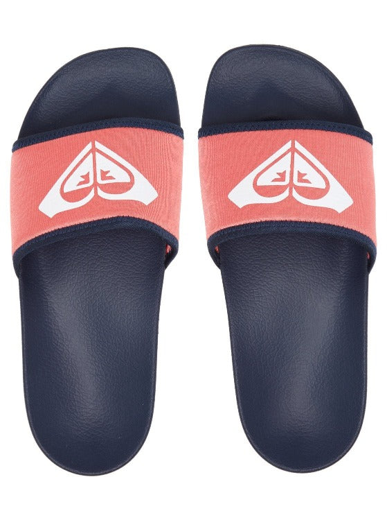 Style and traction in one! Our Slippy Neo Sandals offer ultimate summer vibes with their neoprene upper that's boldly printed with the ROXY Heart logo. Feel secure with the molded EVA insole and textured EVA outsole that provide the perfect amount of grip. Be your sure-footed self and look cute doing it! 💗    ARJL100949