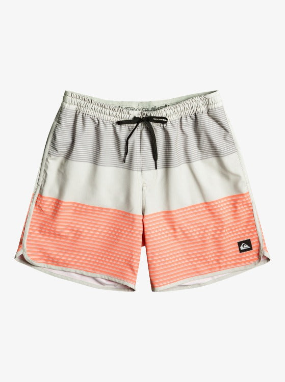 Feel unstoppable in the Surfsilk Tijuana 17" Volley shorts, made with a luxuriously soft 4-way stretch recycled polyester elastane blend fabric. With side-entry and back pockets and a signature key-loop, your beach and pool days are ready for a splash of style! So go 'round and conquer the summer, because these shorts are as tough on the outside as they are durable on the inside!    EQYJV04013