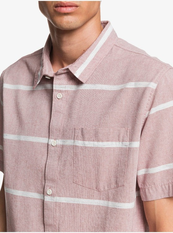 Crafted from a lightweight blend of cotton and polyester in a neppy fabric, the Kaluakobi shirt exudes designer style with a classic, comfortable regular fit, regular button closure, versatile chest pocket, and textured fabric with stylish yarn-dyed stripes. The curved bottom hem adds a subtle sophistication to the overall design, creating a tasteful shirt for any occasion.    EQYWT03978