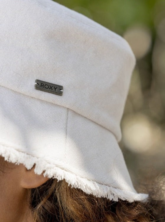 Keep your style game strong in the Roxy Victim of Love Bucket Hat. A sassy twist on your classic beach style, this adorable hat is crafted from solid cotton canvas fabric with a wide brim for ultra-cute vibes. Featuring a Roxy metal plate, this hat comes in two different sizes, ready to make a statement all summer long!     ERJH04152