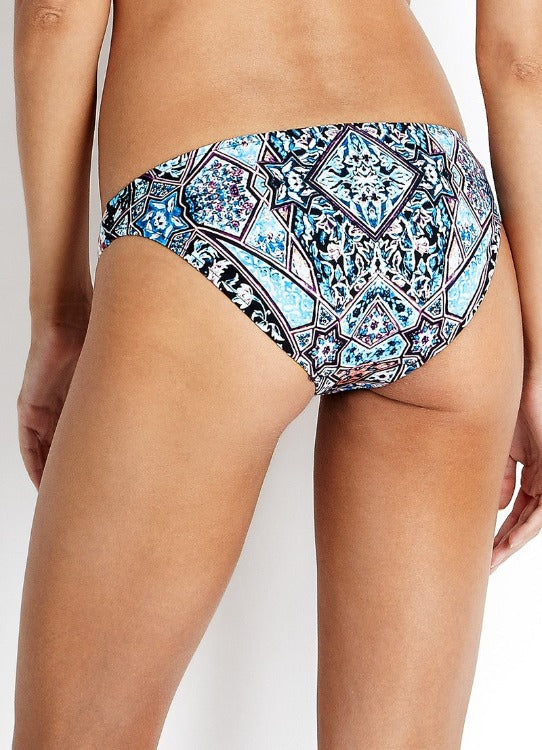 Take a dip in style with this exotic Kashmir Wrap Front D Cup Bikini! Boasting a halter designed for larger cup sizes, a wrap front for support, adjustable straps, and beautiful mosaic print, you're sure to make a splash with this stunning two-piece. Who said lazy days around the pool can't be glamorous?     30826D019/400540
