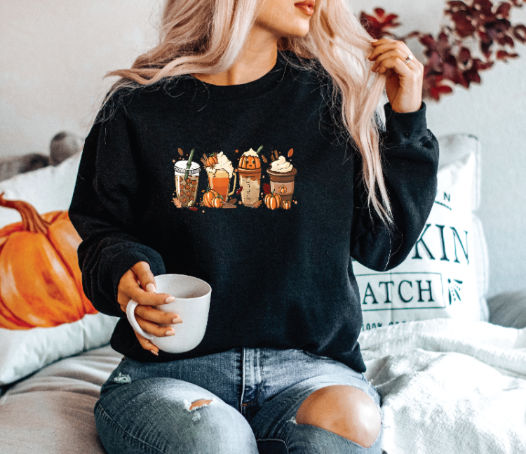 Stay cozy all fall season in this Pumpkin Spice Drinks Obsession Sweater! You'll be sippin' PSLs, wearing this light weight crew neck cutie and just livin' your best life! Perfect for those who just can't get enough of the pumpkin spice season. Yummm!
