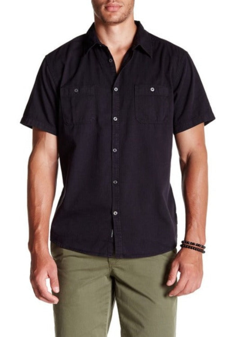 Ready to take on the world (or at least your weekend)? Our Bite Back Short Sleeve Button Up is primed to be your new go-to, with a twill weave fabric and modern fit to keep you looking sharp even in the heat of the moment. Its double chest pockets and Dark Rituals Collection detailing give you just a hint of edge, so you can show all your friends who's boss!    EQYWT03280