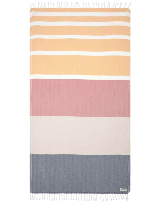 Sand Cloud Range Stripe Dobby Beach Towel  Style # WSS23TOW018MLTRG