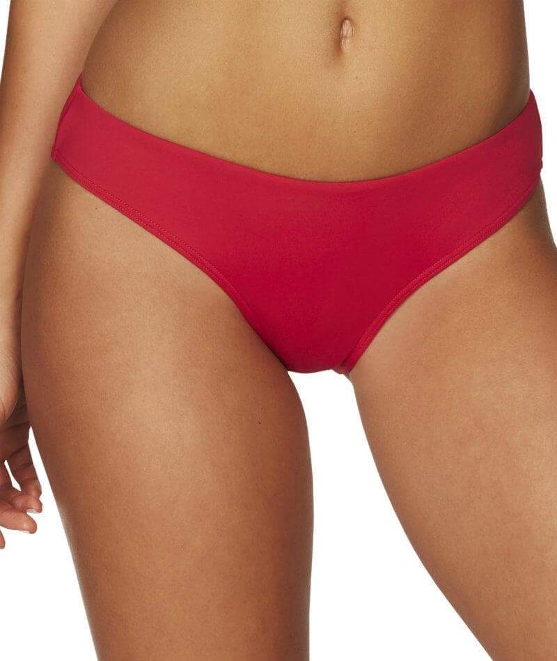 Feel ready for summer in this Frill Crop Bikini! Designed by women, for women, it perfectly contours to your body with soft pads, side boning, adjustable straps, and medium seat coverage for a flattering look. Embrace your confidence in this sexy and luxurious red bikini - you won't regret it!    SL3136P/4009P