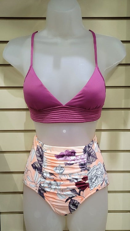 Discover your perfect fit with the Seafolly Modern Love Bikini. With removable padding and tie back for adjustable comfort, the high waisted bottoms offer medium coverage for a classic and timeless silhouette.        30909065/4030416