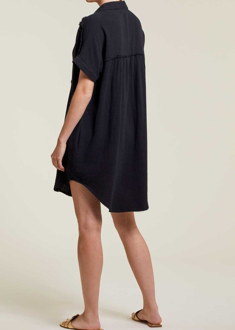 Sport Button Down Shirt Dress / Cover Up