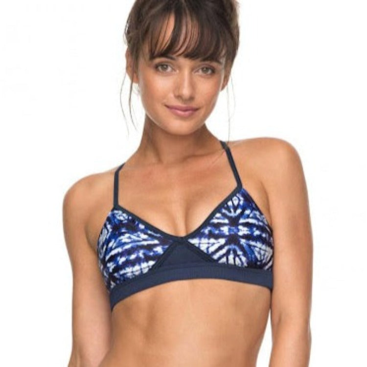 Soak up the sun and turn some heads in this sprightly, one-of-a-kind tie-dye bikini set. The adjustable triangle top and hipster bottoms are perfect for a sporty look with just the right amount of sass. Padding in the top ensures comfort and confidence when a wave hits and the 70's style bottoms provide moderate seat coverage to boot. All the cool parts of the past, all the fun of the beach-- all in one amazing outfit!    ERJX303621/40353